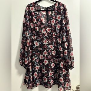 Flower print dress